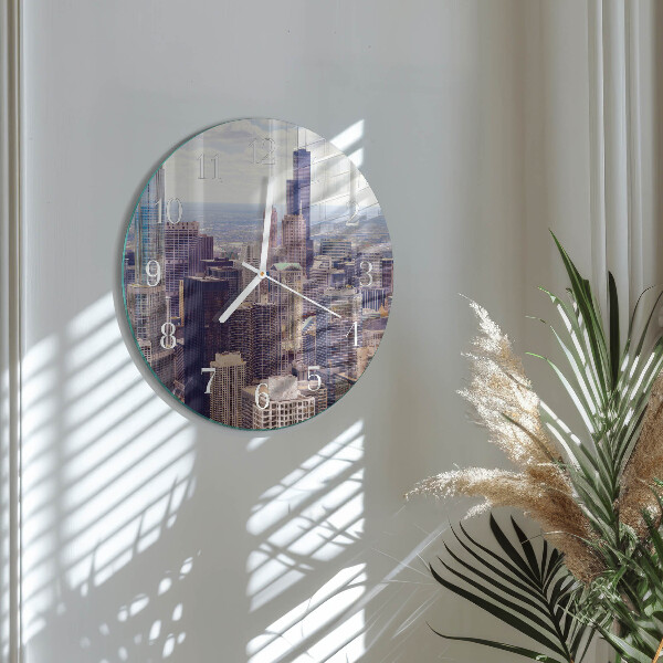 Glas wanduhr Horizont