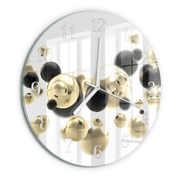 Glas wanduhr Abstraktion