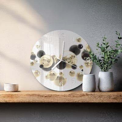 Glas wanduhr Abstraktion