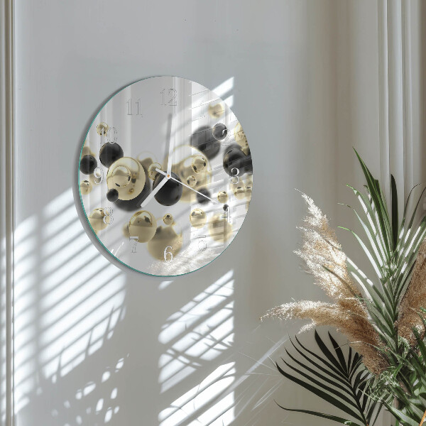 Glas wanduhr Abstraktion