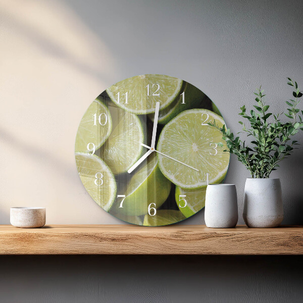 Glas wanduhr Kalziumkarbonat