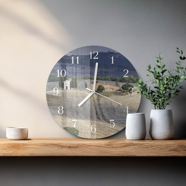 Glas wanduhr Landschaft