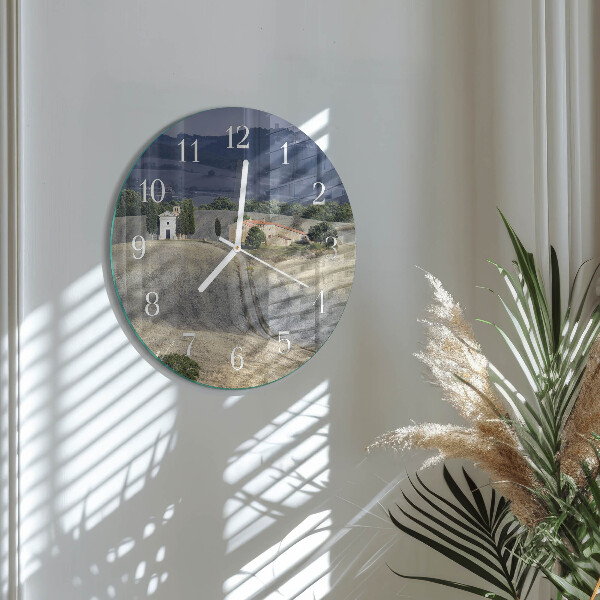 Glas wanduhr Landschaft