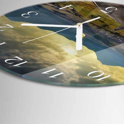 Glas wanduhr Pfadgebirge