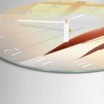 Glas wanduhr Segelboot