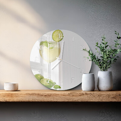 Glas wanduhr Kalziumkarbonat
