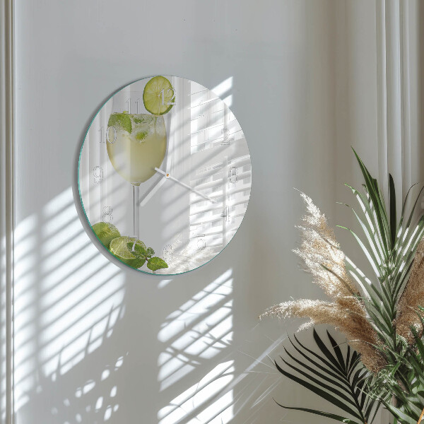 Glas wanduhr Kalziumkarbonat