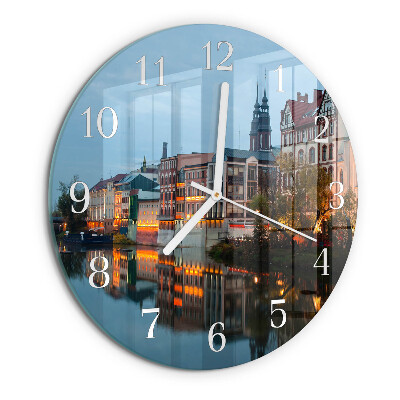 Glas wanduhr Altstadt