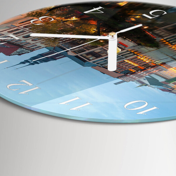 Glas wanduhr Altstadt