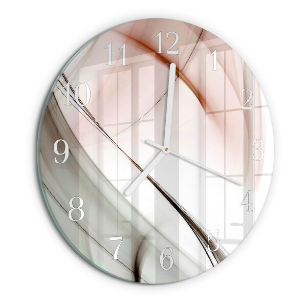 Glas wanduhr Abstraktion