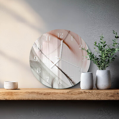 Glas wanduhr Abstraktion