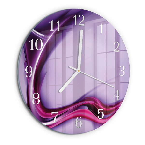 Glas wanduhr Abstraktion