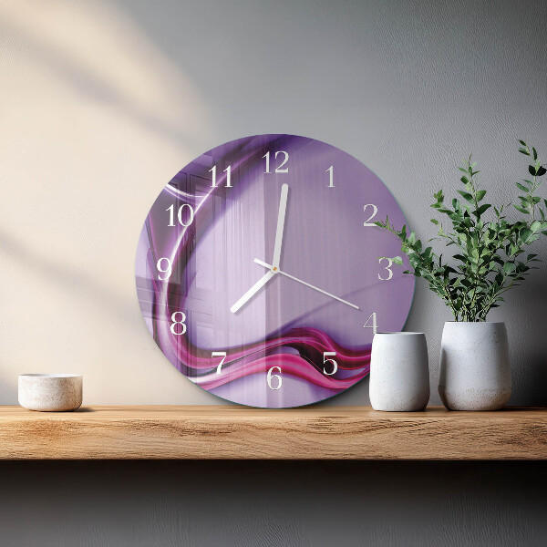 Glas wanduhr Abstraktion