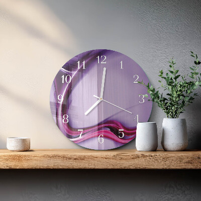 Glas wanduhr Abstraktion