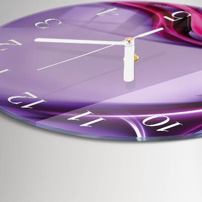 Glas wanduhr Abstraktion