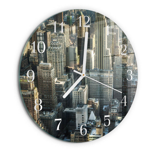 Glas wanduhr Horizont