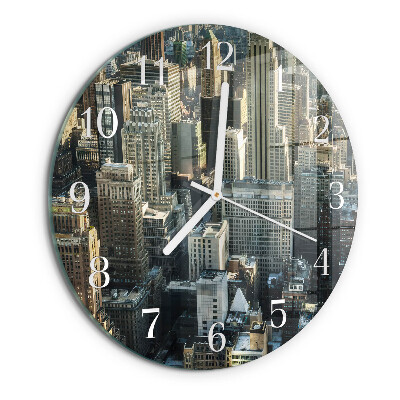 Glas wanduhr Horizont