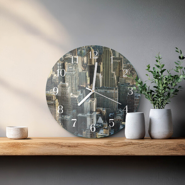 Glas wanduhr Horizont