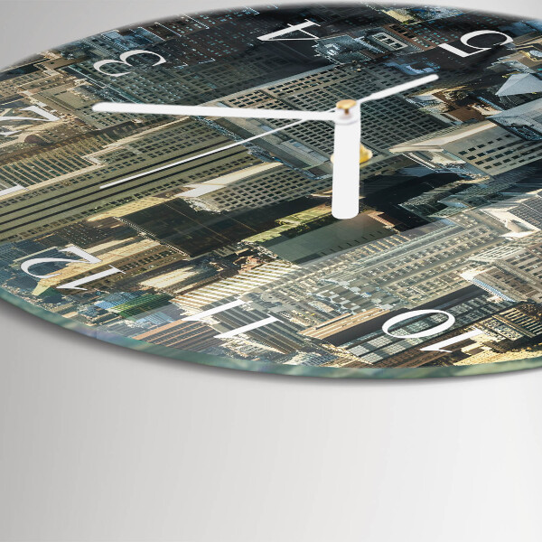 Glas wanduhr Horizont