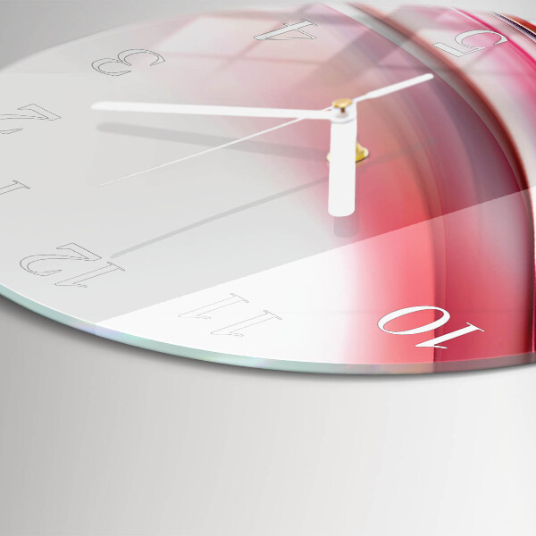 Glas wanduhr Abstraktion