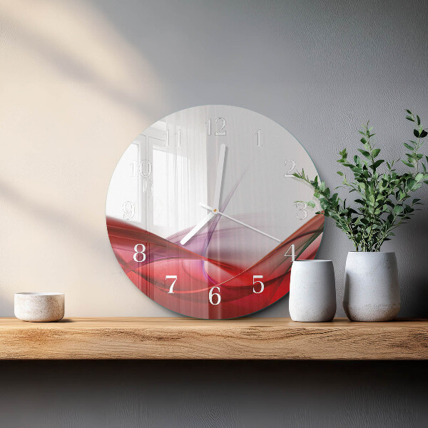 Glas wanduhr Abstraktion