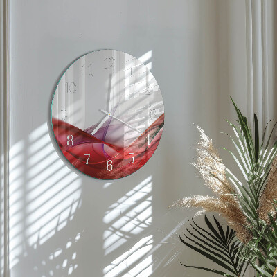 Glas wanduhr Abstraktion