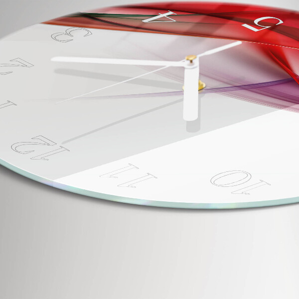 Glas wanduhr Abstraktion