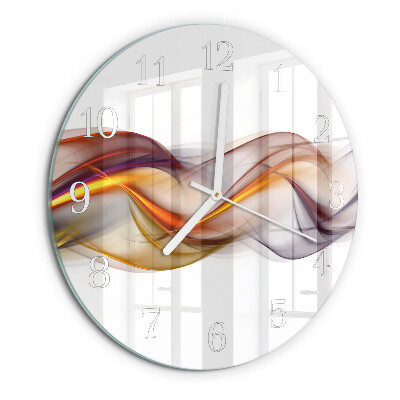 Glas wanduhr Abstraktion