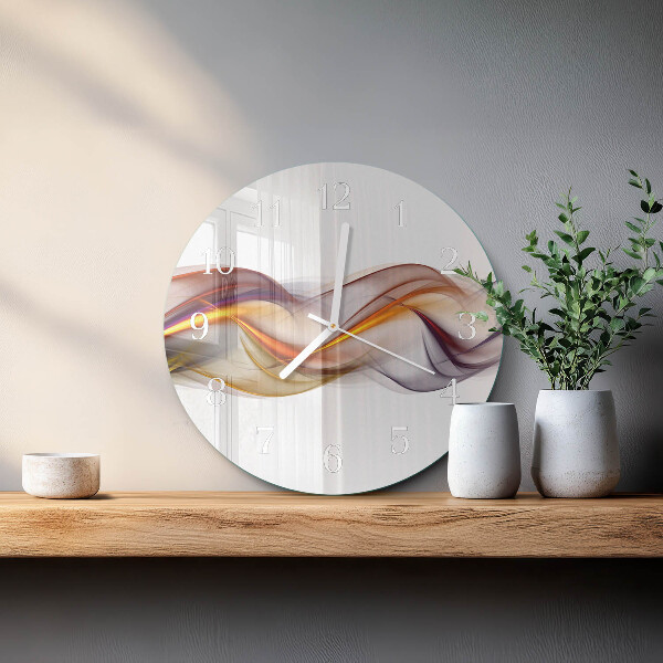Glas wanduhr Abstraktion