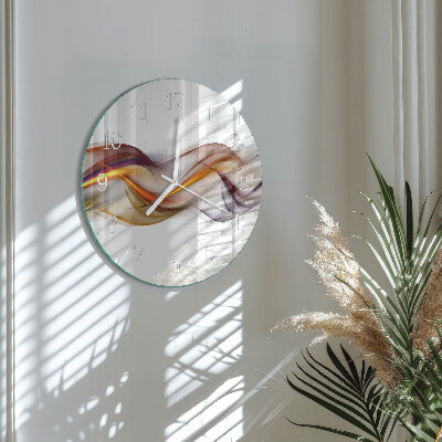 Glas wanduhr Abstraktion