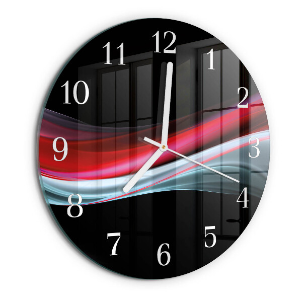 Glas wanduhr Abstraktion
