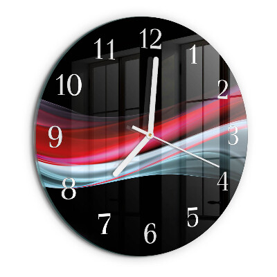 Glas wanduhr Abstraktion