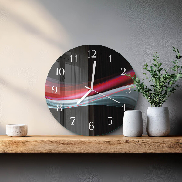 Glas wanduhr Abstraktion