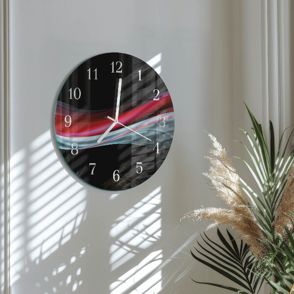 Glas wanduhr Abstraktion