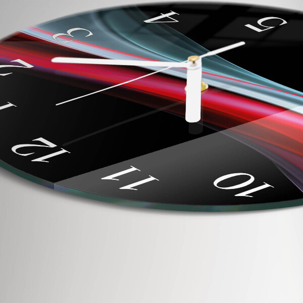 Glas wanduhr Abstraktion
