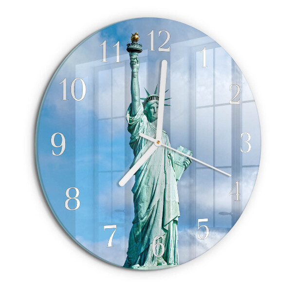 Glas wanduhr Freiheitsstatue