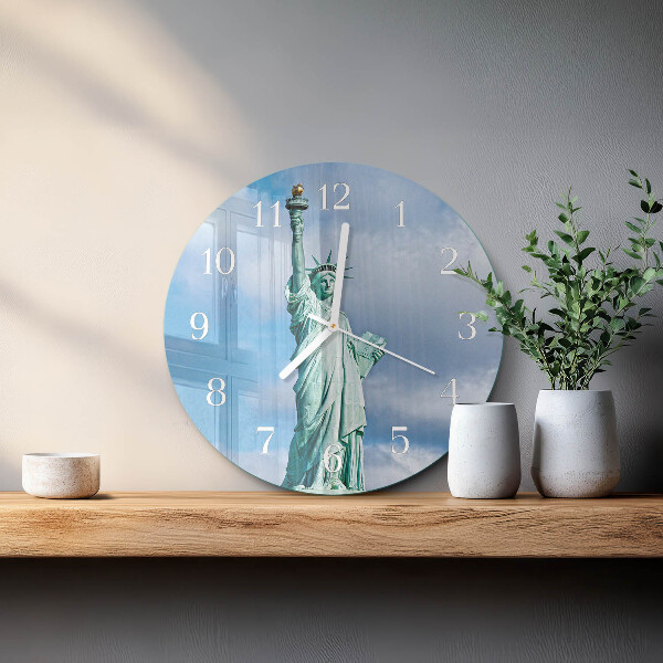 Glas wanduhr Freiheitsstatue