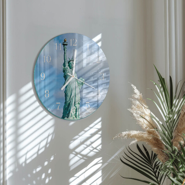 Glas wanduhr Freiheitsstatue