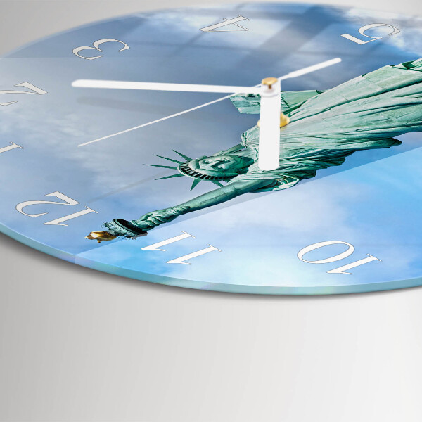 Glas wanduhr Freiheitsstatue