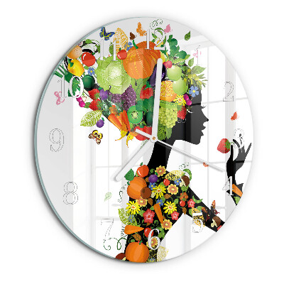 Glas wanduhr Stück