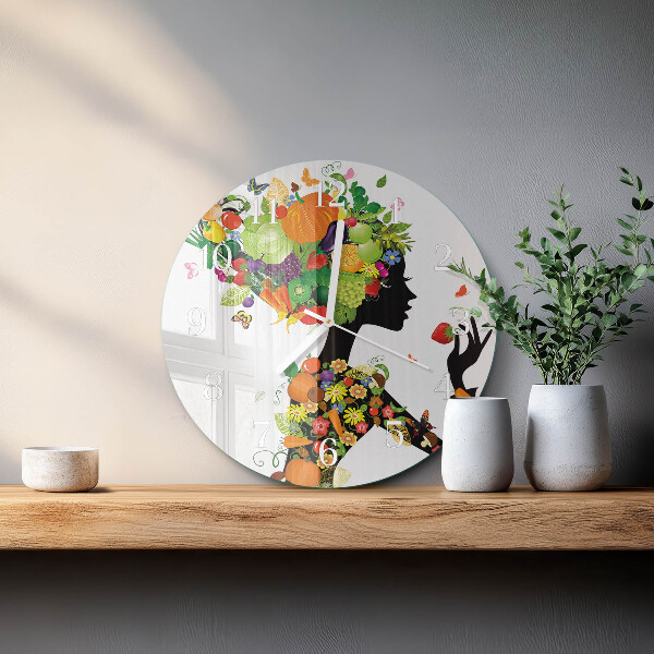 Glas wanduhr Stück