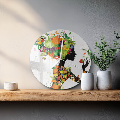 Glas wanduhr Stück