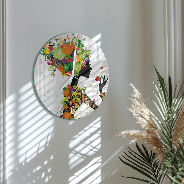 Glas wanduhr Stück