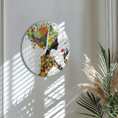Glas wanduhr Stück