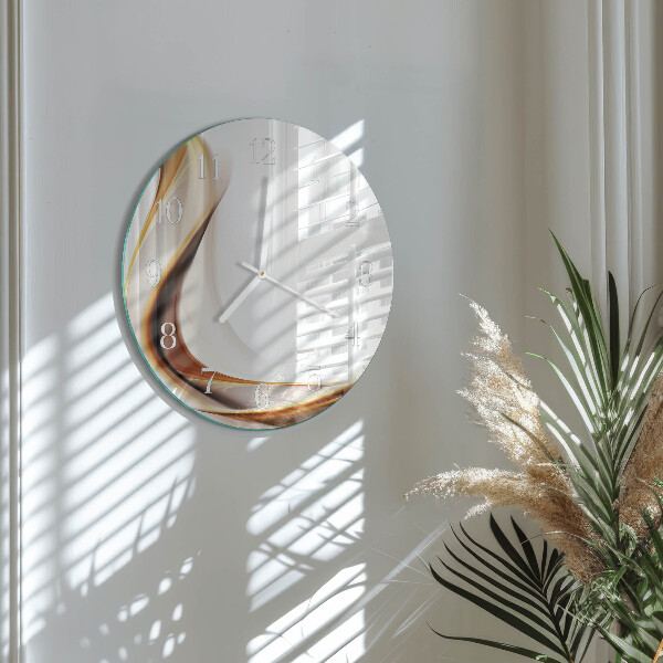 Glas wanduhr Abstraktion