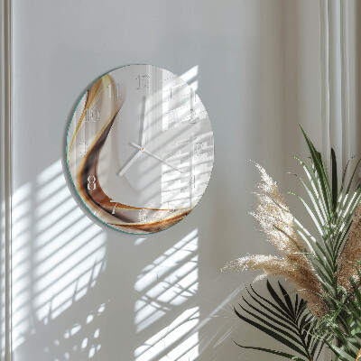 Glas wanduhr Abstraktion