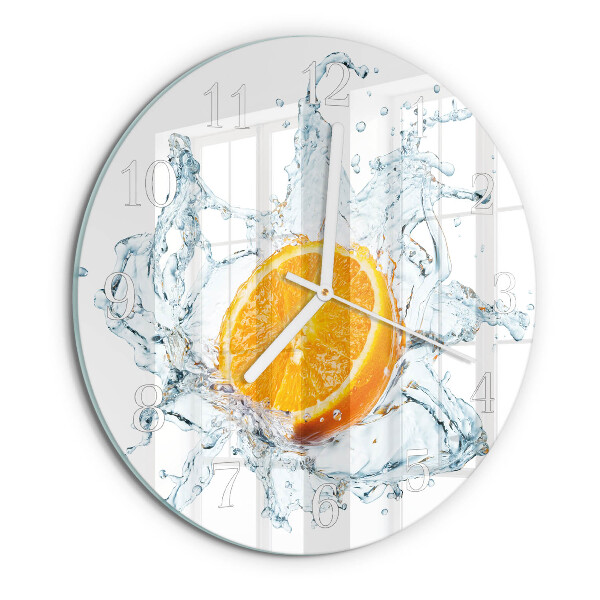 Glas wanduhr Wasser