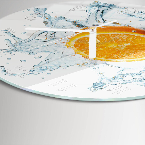 Glas wanduhr Wasser