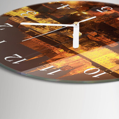 Glas wanduhr Prag