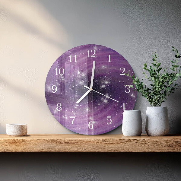Glas wanduhr Abstraktion